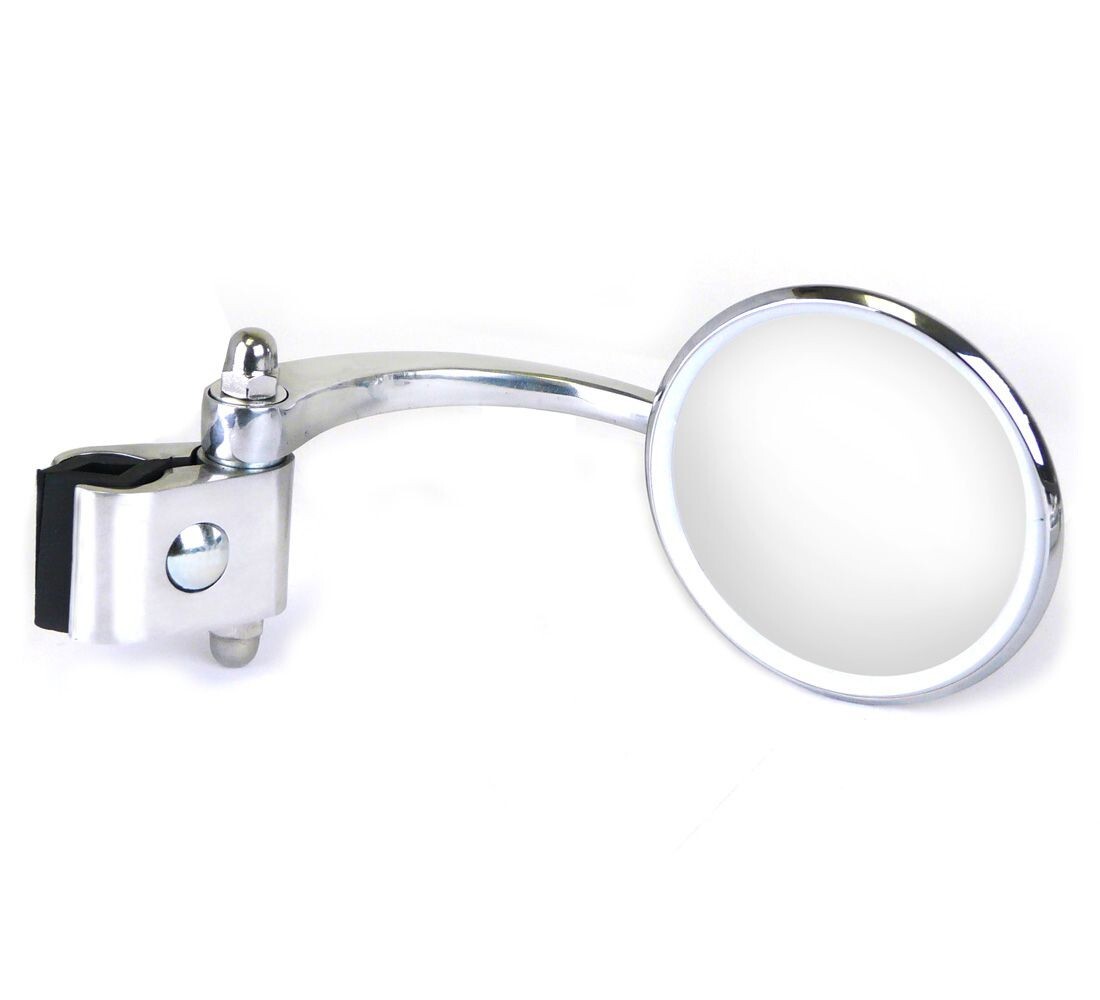 Round Clamp on Legshield Mirror | Vespa/ Lambretta Scooters for Right Hand Side