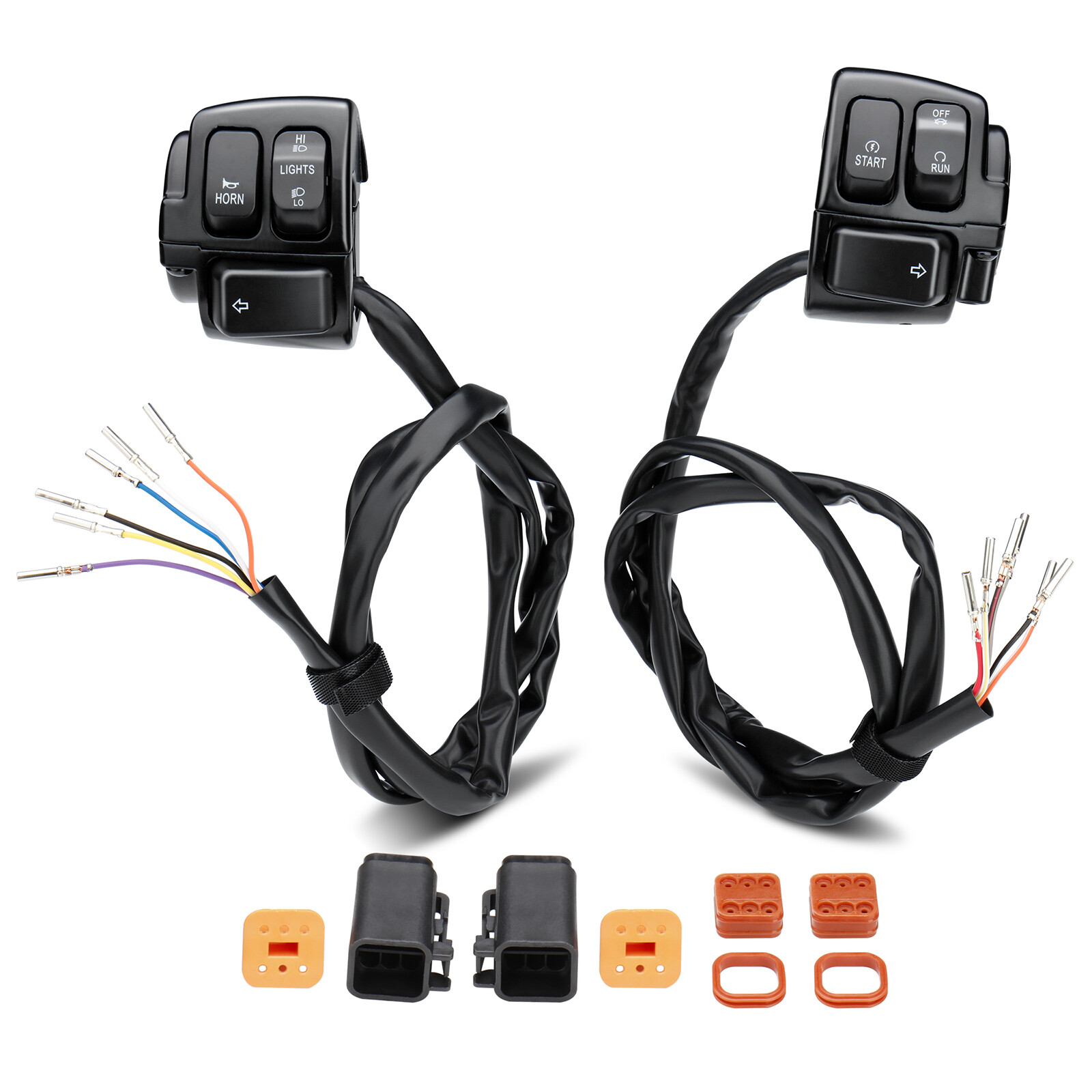 Handlebar Switch Control Kit for Harley 96-06 Sportster Dyna Softail Road King