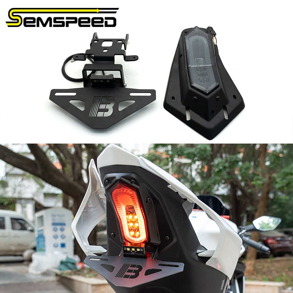 License Plate Holder With Tail Light Brake Lamp For CF-MOTO 675SS 675SR-R 675NK