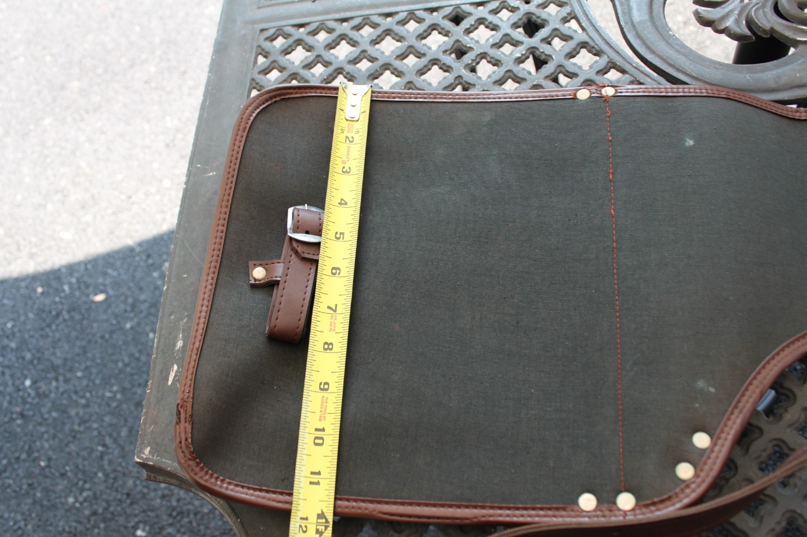 Vintage Rare Honda of Mineola Brown Vinyl Motorcycle Saddle Bags