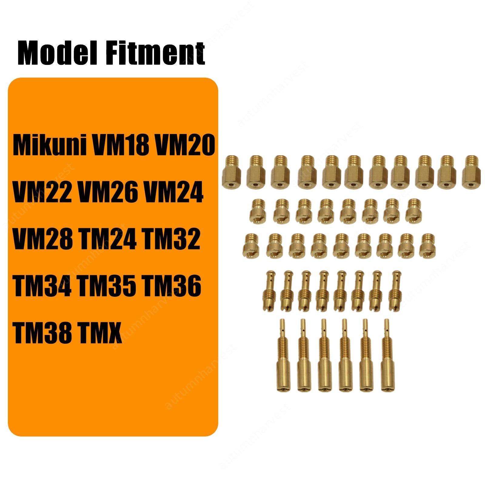 42Pcs Carburetor Jet Kit For Mikuni Main N100.604 VM28/486 VM4/042 VM22/210 USA