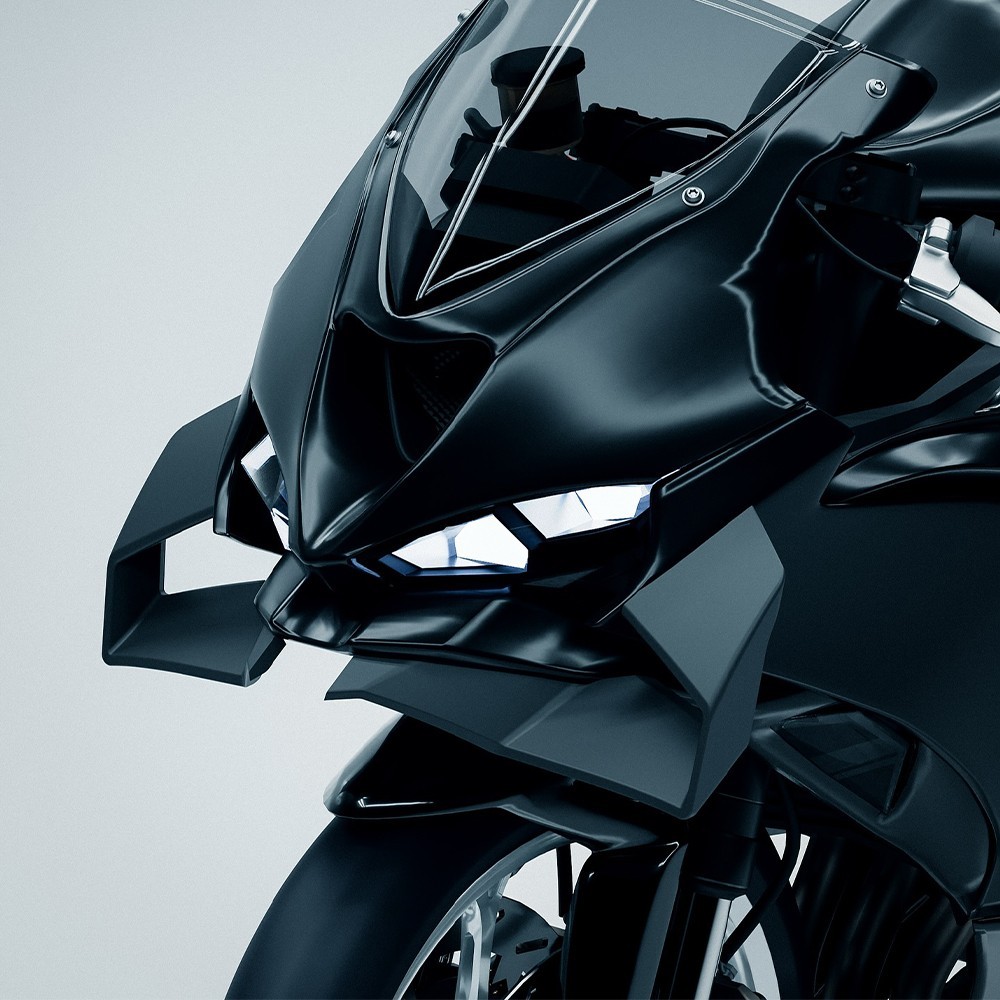 For ZX-6R Front spoiler WING DOWNFORCELower spoiler ZX-6R 2024-2026 3D printed