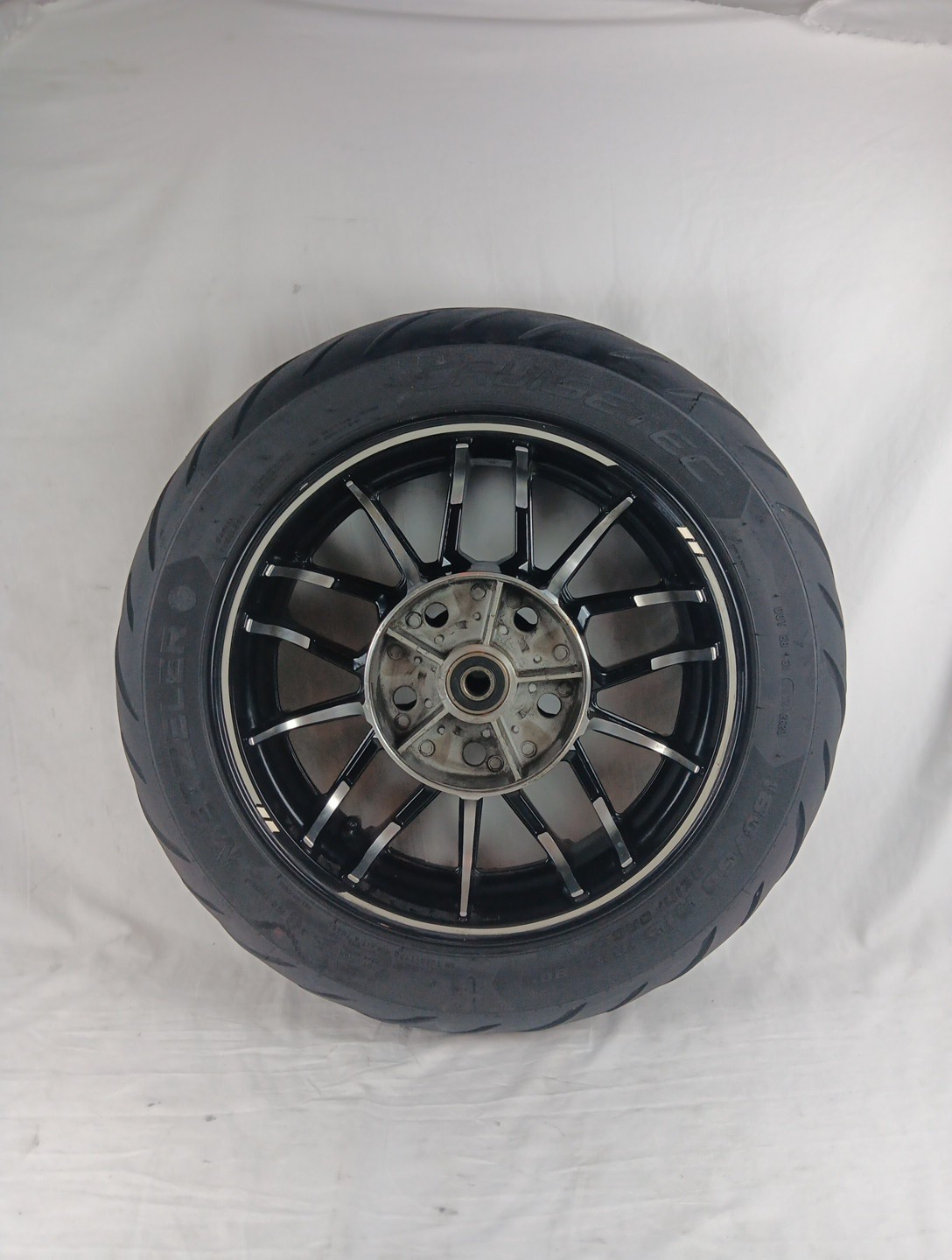 INDIAN 20 CHALLENGER 16×5 CONTRAST REAR WHEEL RIM/METZELER 180/60 R15 M/C80H