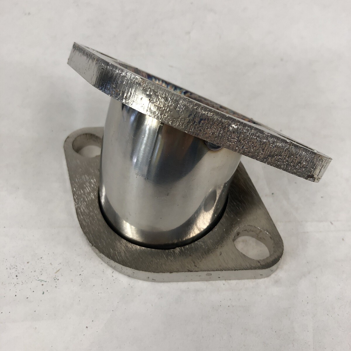 2.25″ to 2.25″ 45-degree 2 Bolt Flange Exhaust Muffler Pipe Flange Mild Steel