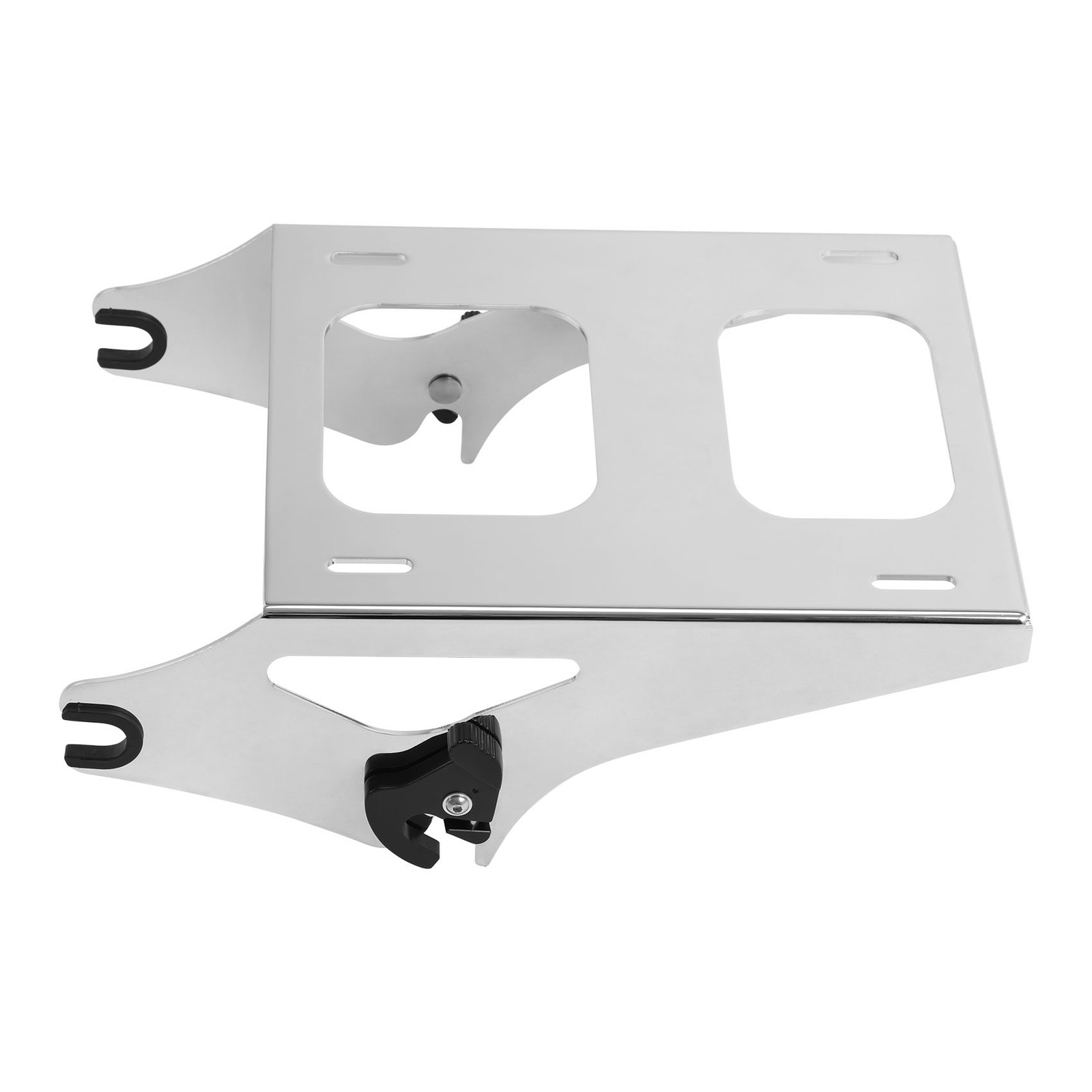 King Trunk w/Pad Mount Rack Fit For Harley Touring 14+ Zephyr Blue/Black Sunglo