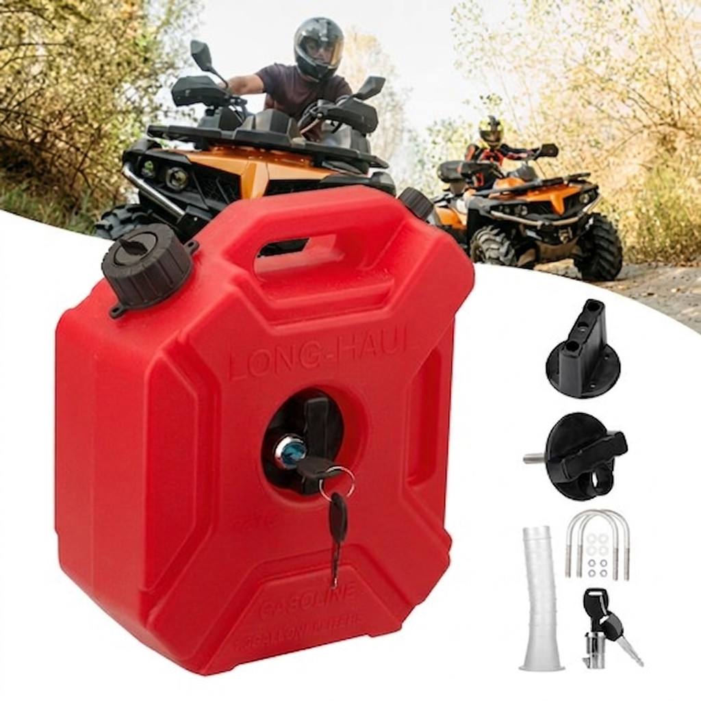 5L Gas Fuel Tank Gas Can Oil Storage Can For ATV UTV Gokart Motorcycle Car SUV