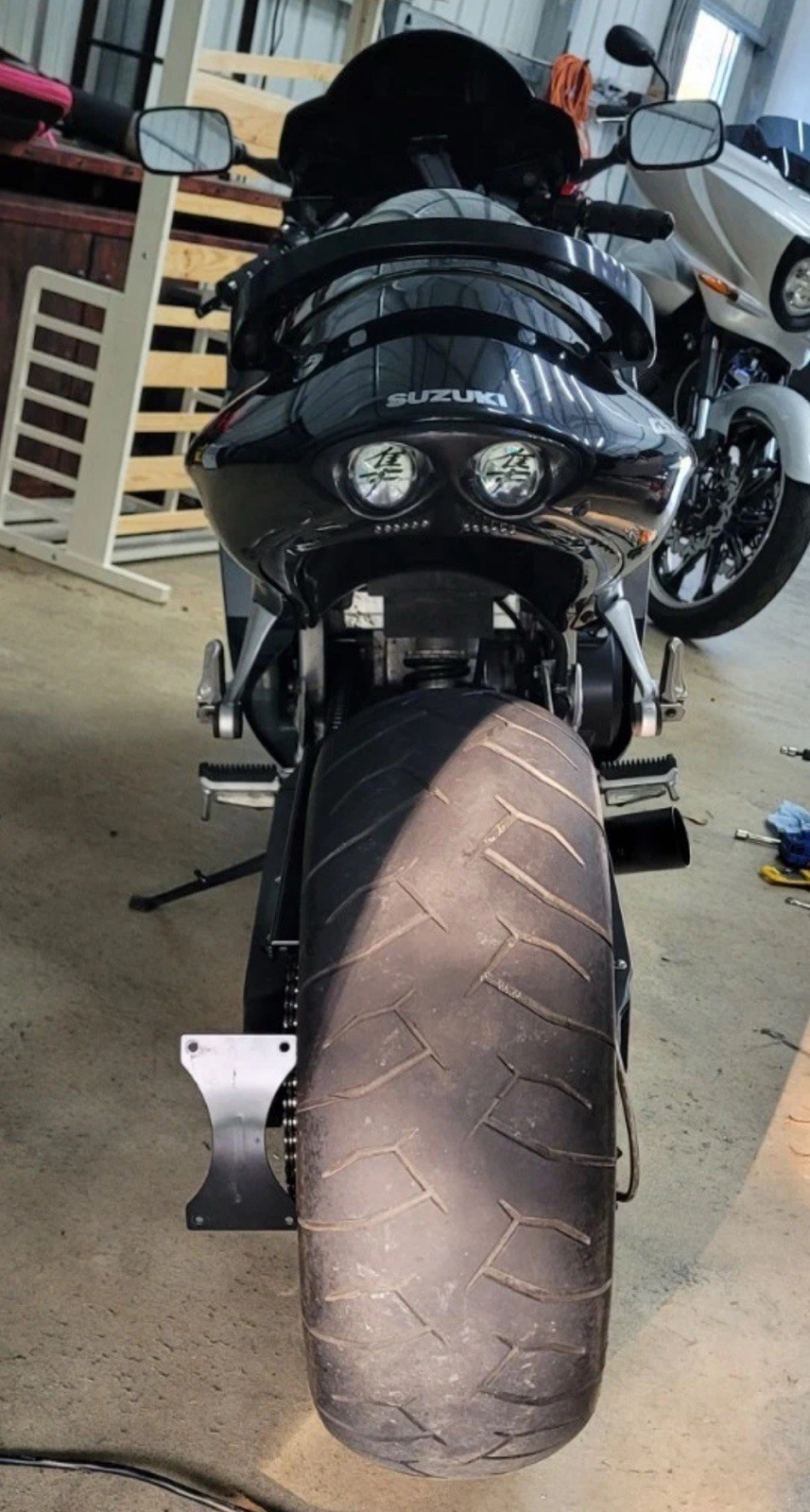 Unpainted flat black undertail for SUZUKI 1999-2007 HAYABUSA 1300