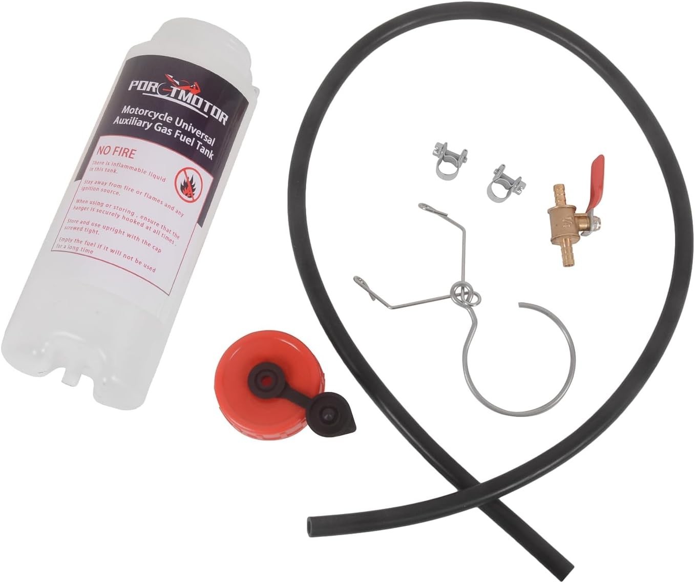 Lightweight Metal 500ml Auxiliary Fuel Tank for Motorcycle Maintenance & Tuning