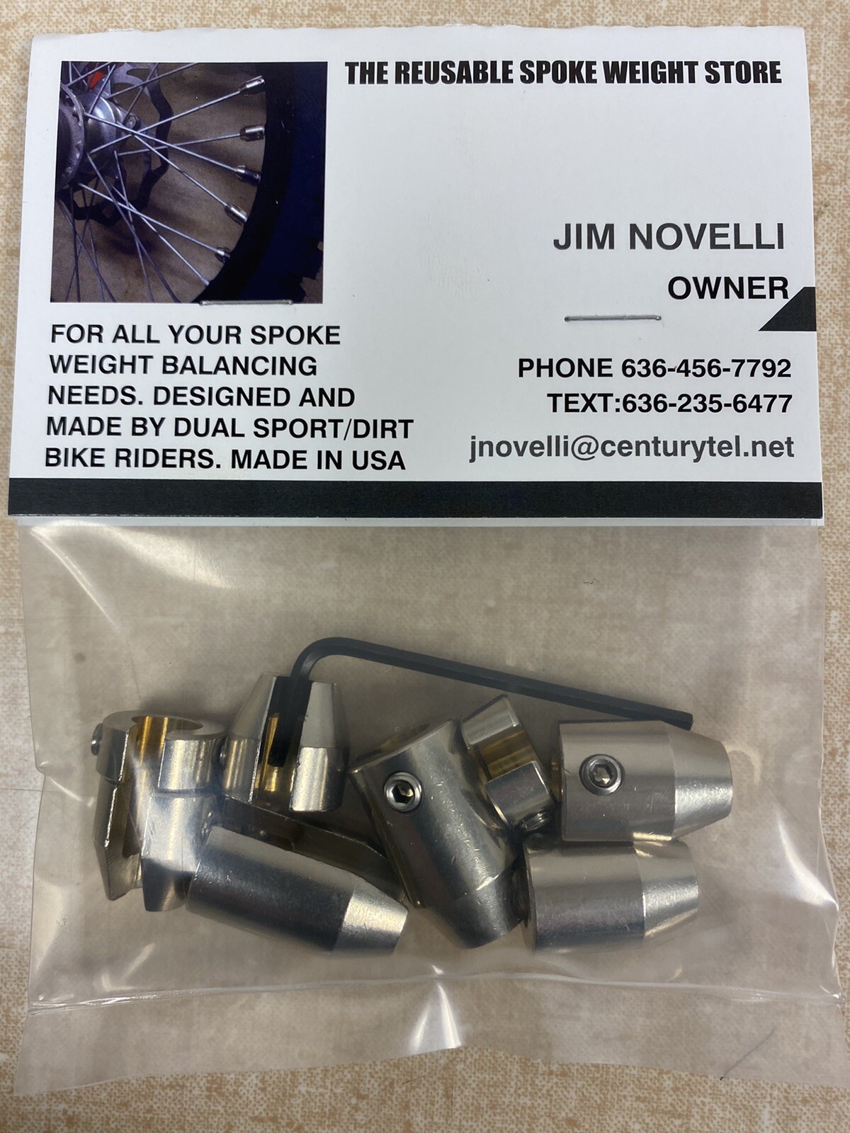 REUSABLE MOTORCYCLE SPOKE WEIGHT 8 PIECE KIT NICKEL FINISH USA SELLER FREE SHIP