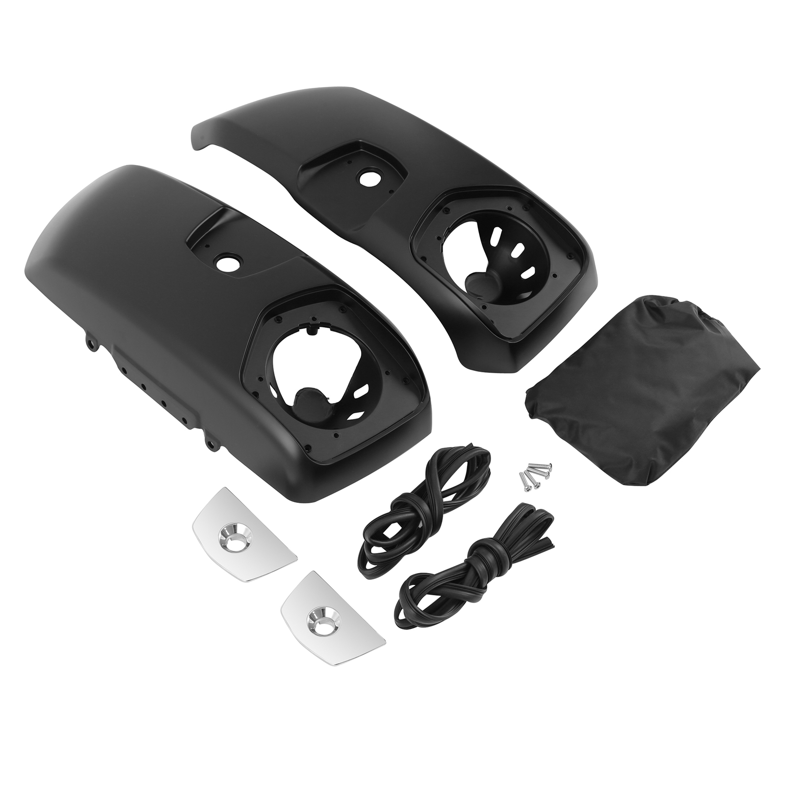 Matte Black Saddlebag Lids Cover Fit For Indian Roadmaster Dark Horse 2020-2025