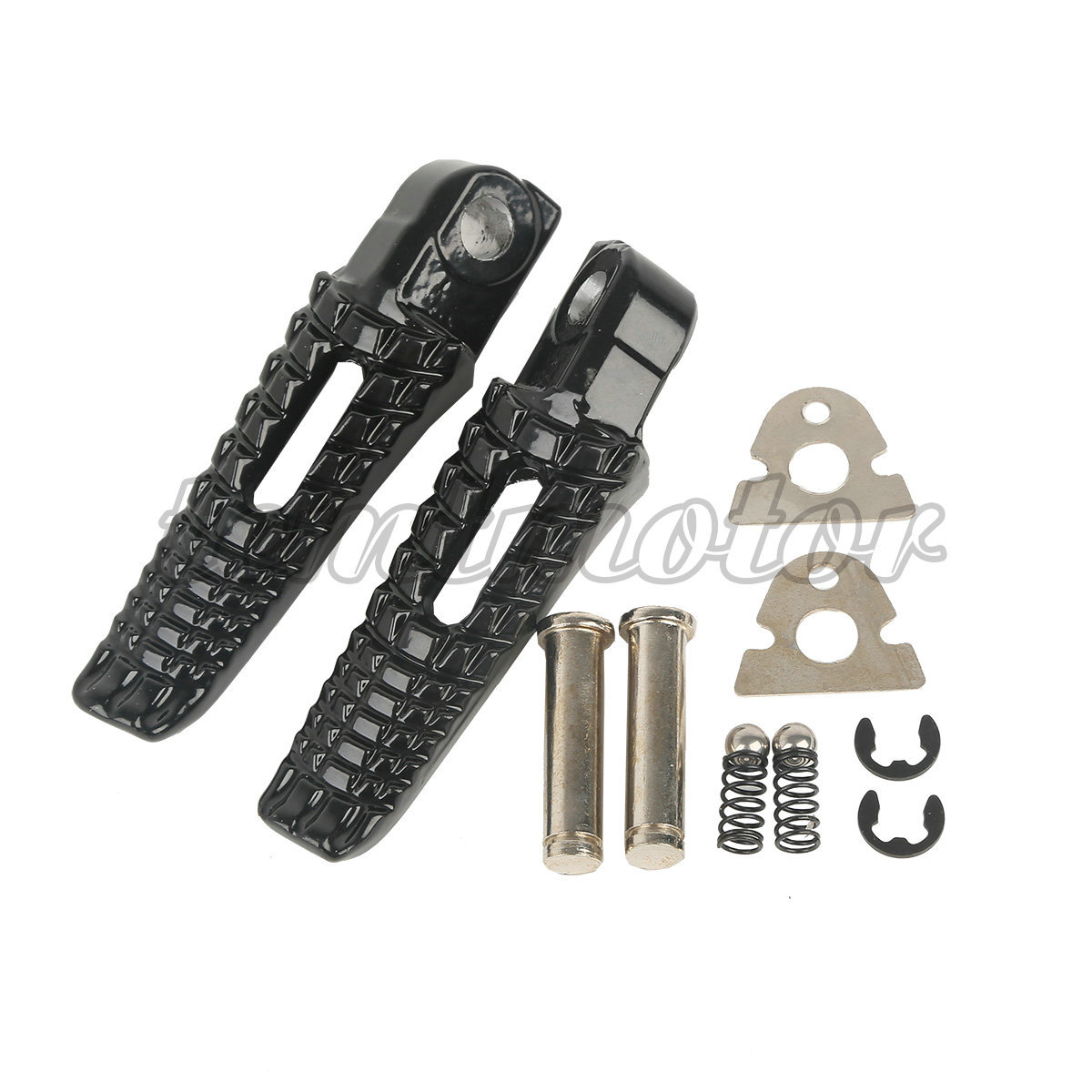 Aluminum Rear Black Passenger Foot Pegs Footrests Fit For Suzuki GSXR1000 05-20