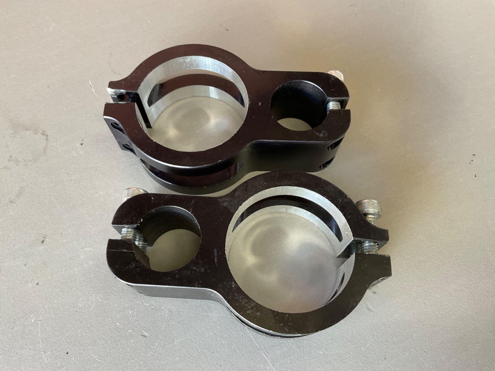 Apex Riser Clamps Anodized Black – For use w/ Apex Clip ons – Pair
