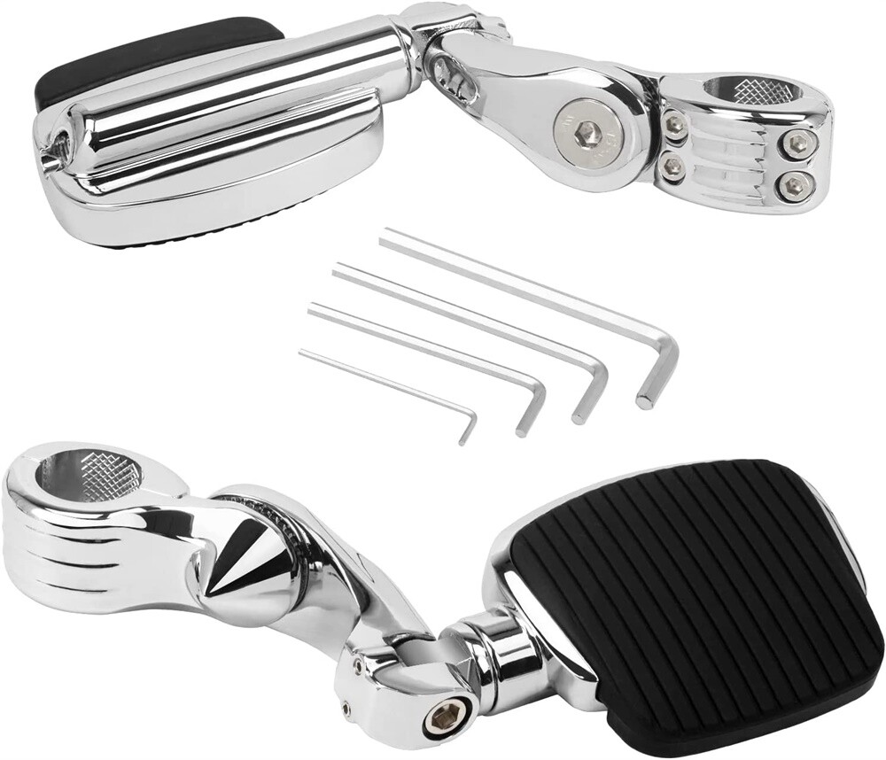 New Foot Pegs Rest Pedal 1.25″ Highway For Harley Touring Sportster Softail Dyna