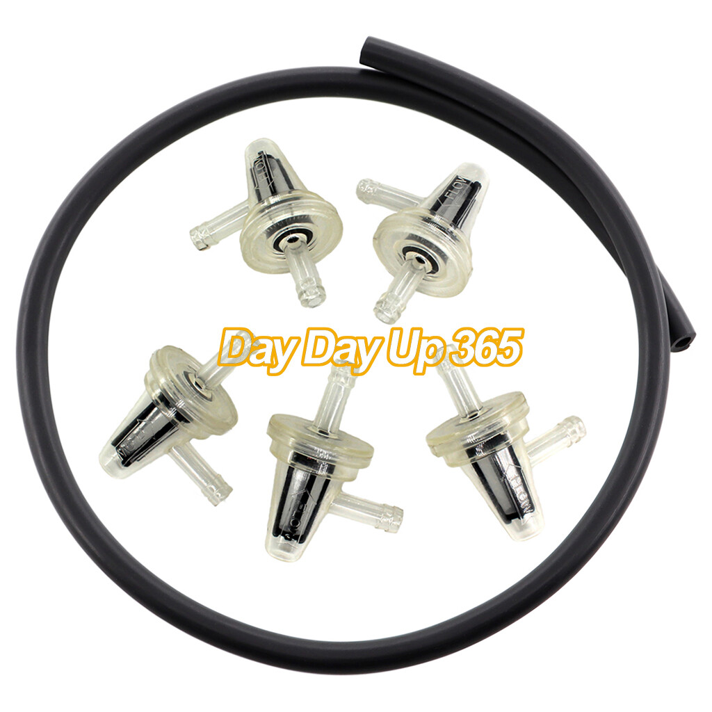 Compact Clear Inline Fuel Visu-Filter 90 Degree 5/8″ x 1/4″ Motorcycle 6*9 Line