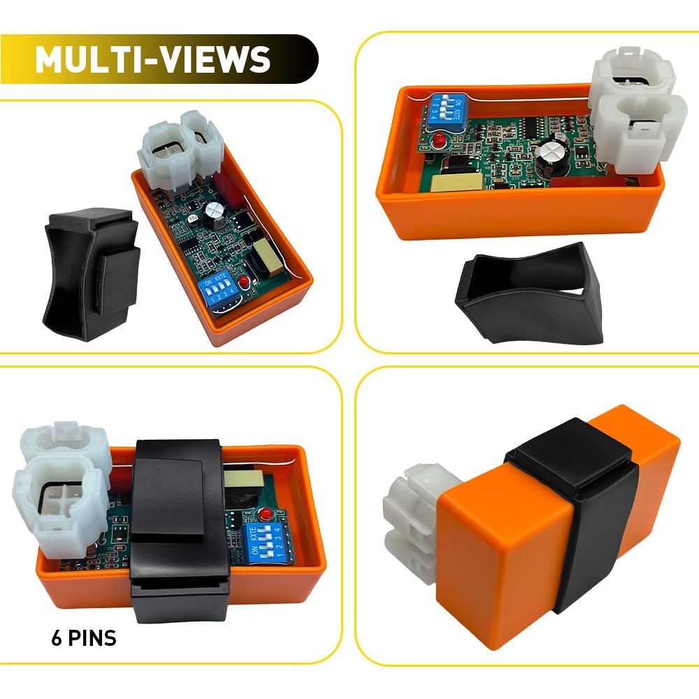 6pin DC CDI box Adjustable For 50CC 125CC 150CC GY6 Engine Scooter ATV 1-5x