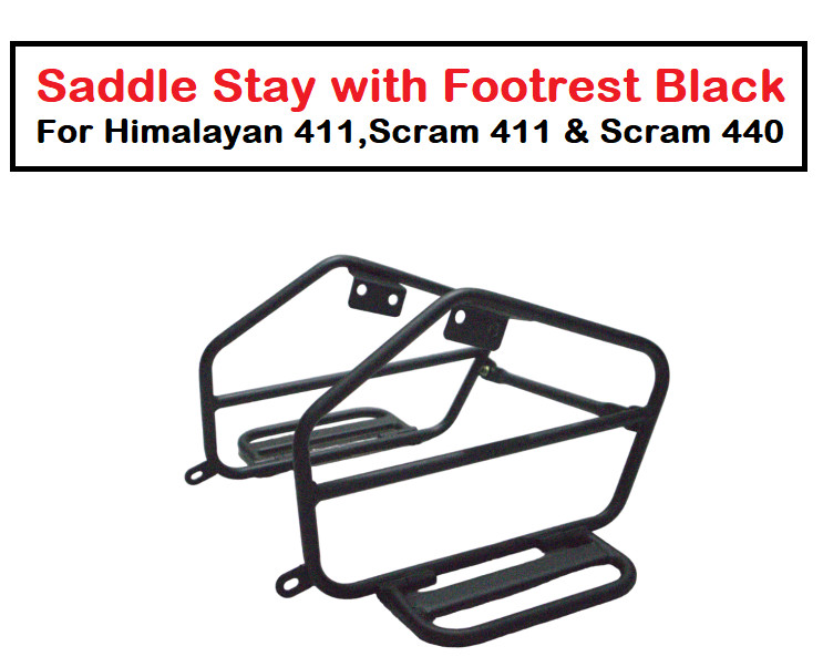 SADDLE STAY WITH FOOTREST BLACK FOR RE HIMALAYAN 411,SCRAM 411 & SCRAM 440