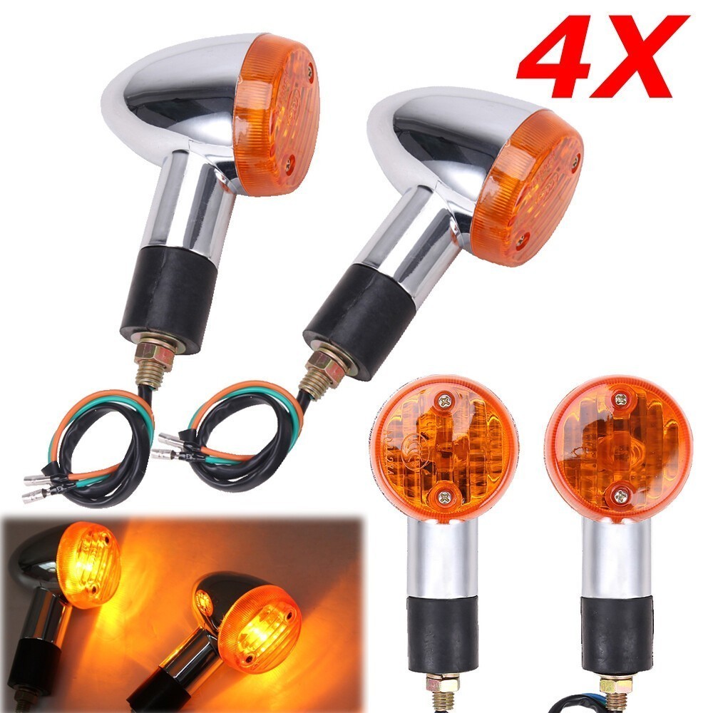 For Suzuki Intruder VL800 VL1500 VS1400 VS800 4X Turn Signal Light Blinker Amber