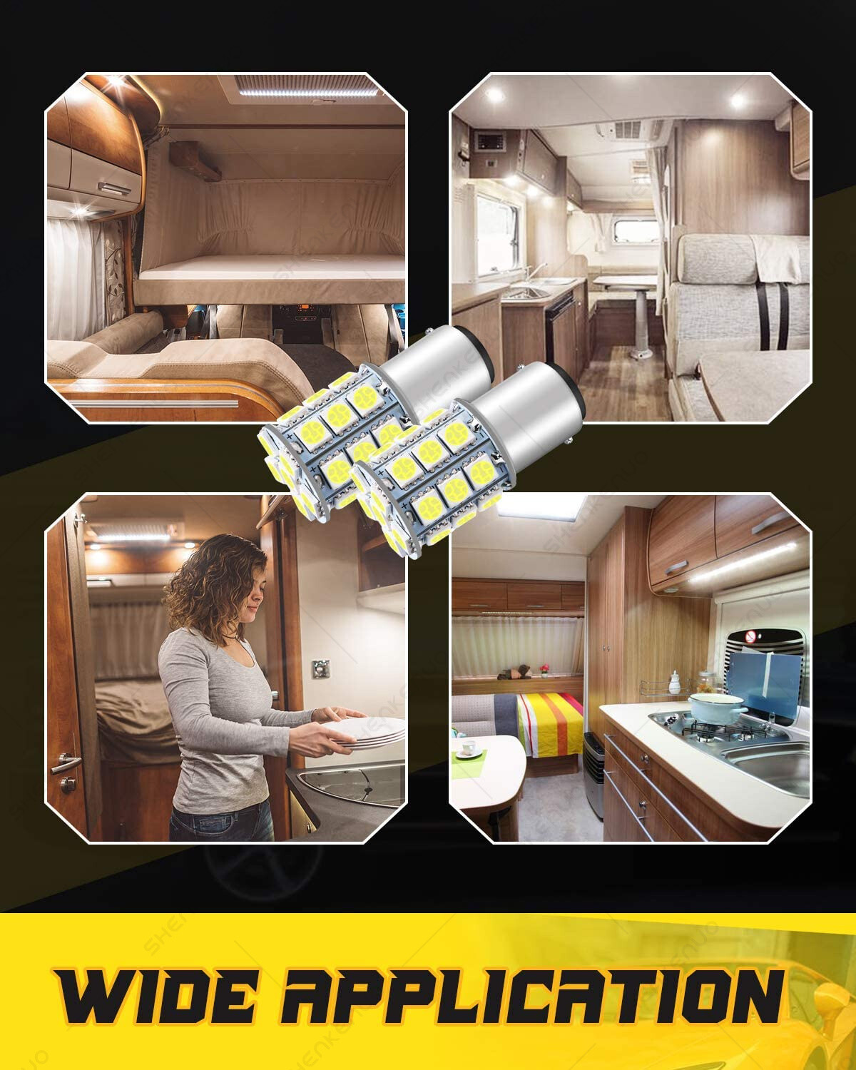 2 LED Turn Signal Bulbs for Honda motorcycle 12V 23W pn 34905-268-671: US Stock