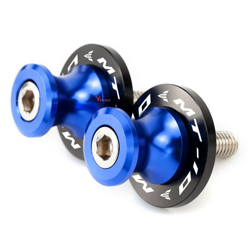 Motorcycle Swingarm Spools Sliders Stand Screws M6 1 Pair For YAMAHA MT-10 MT10
