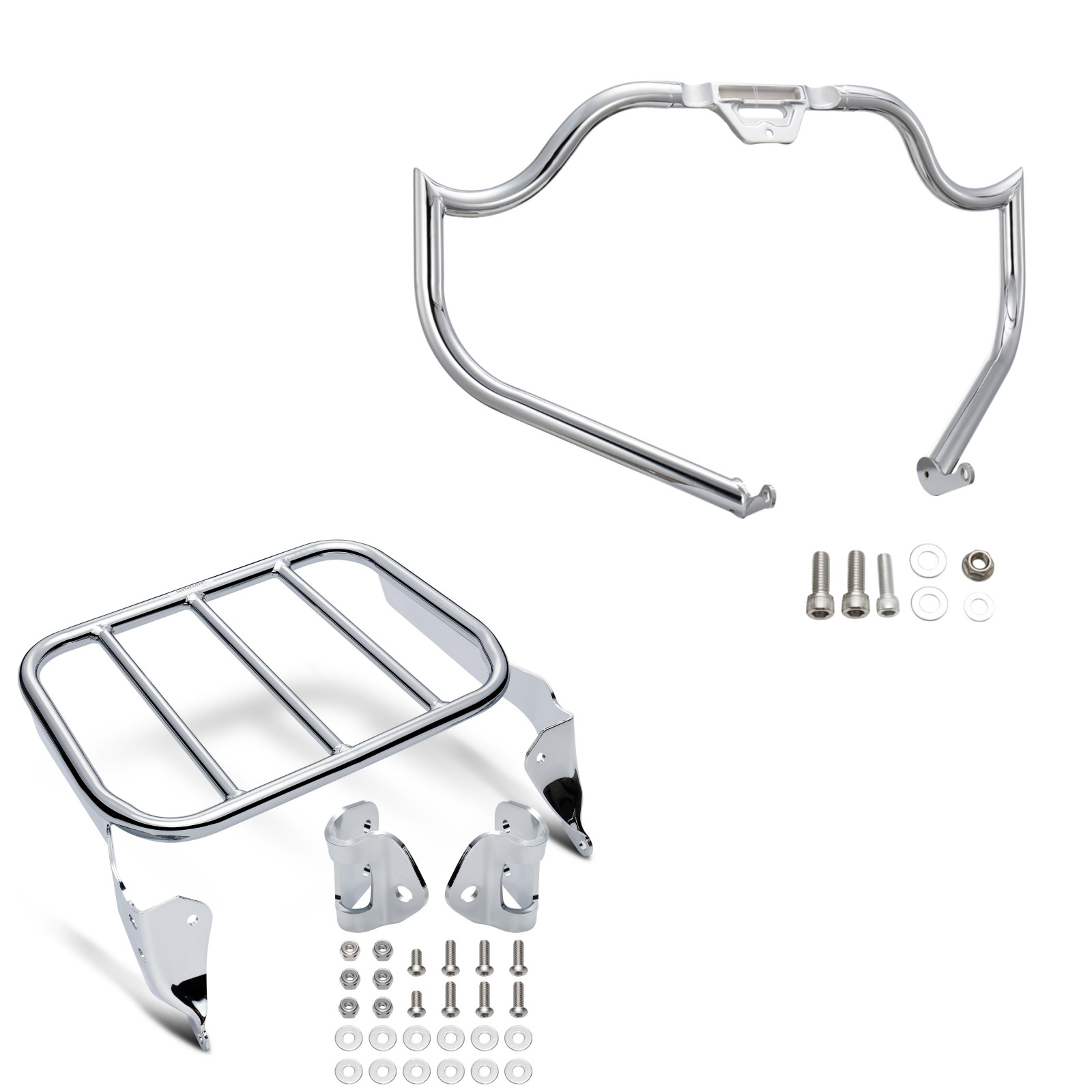 Luggage Rack Engine Guard for Softail Fat Bob Low Rider Sport Glide 2018-up