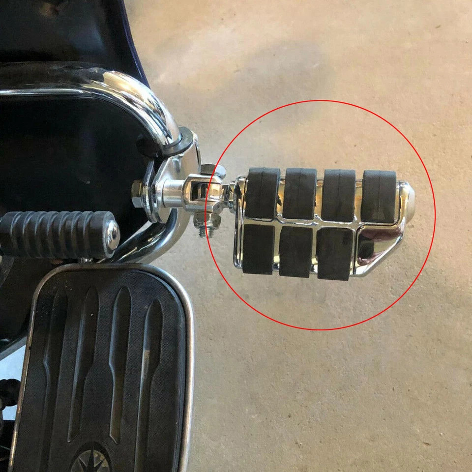 Pair Male Mount Footpegs Footrests Fit For Harley Touring Sportster Softail Dyna