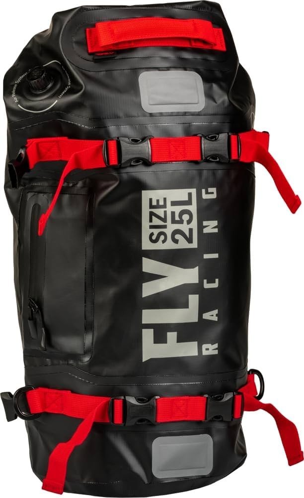 Fly Racing Roamer Dry Bag – 25 Liter Waterproof Gear Bag, Tunnel Bag, Black