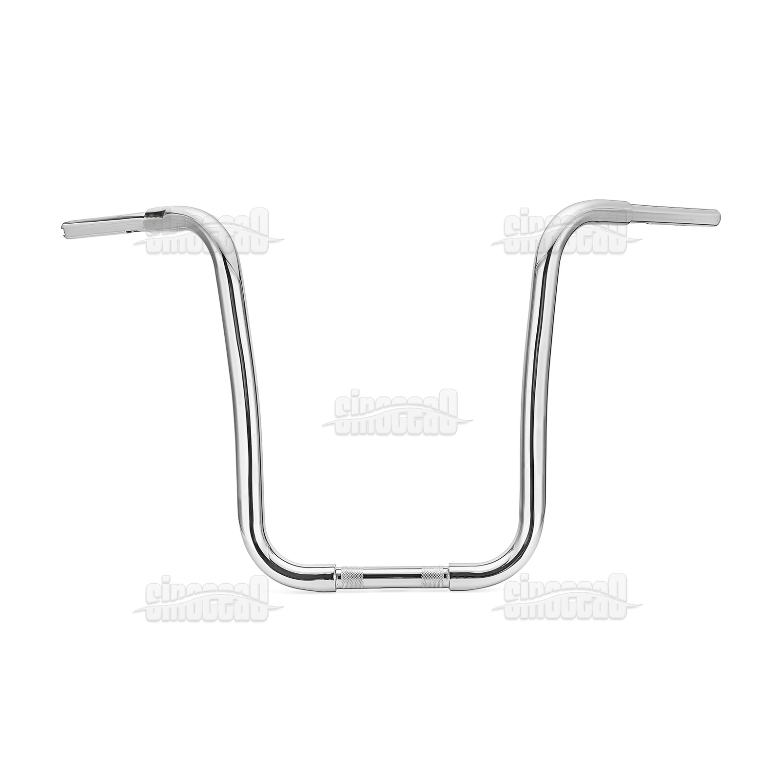 Chrome 16″ Rise Gangster Ape Hanger Handlebars For Harley Touring Softail Dyna