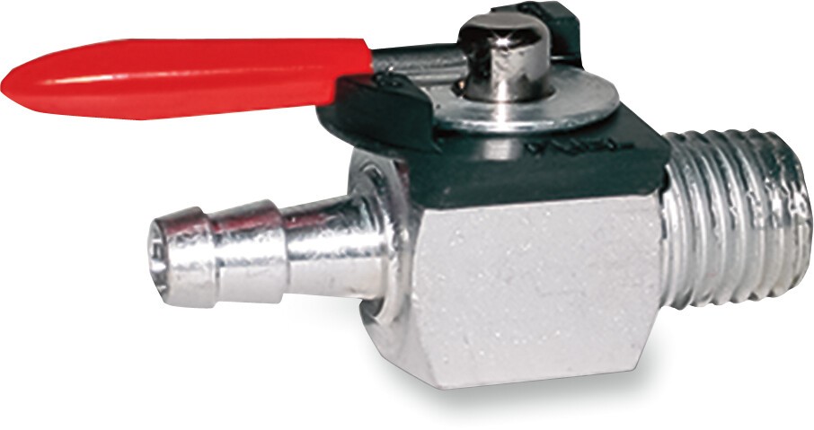 Motion Pro Inline Fuel Valve 1/4in NPT Pipe Thread & 1/4in Barb 12-0039