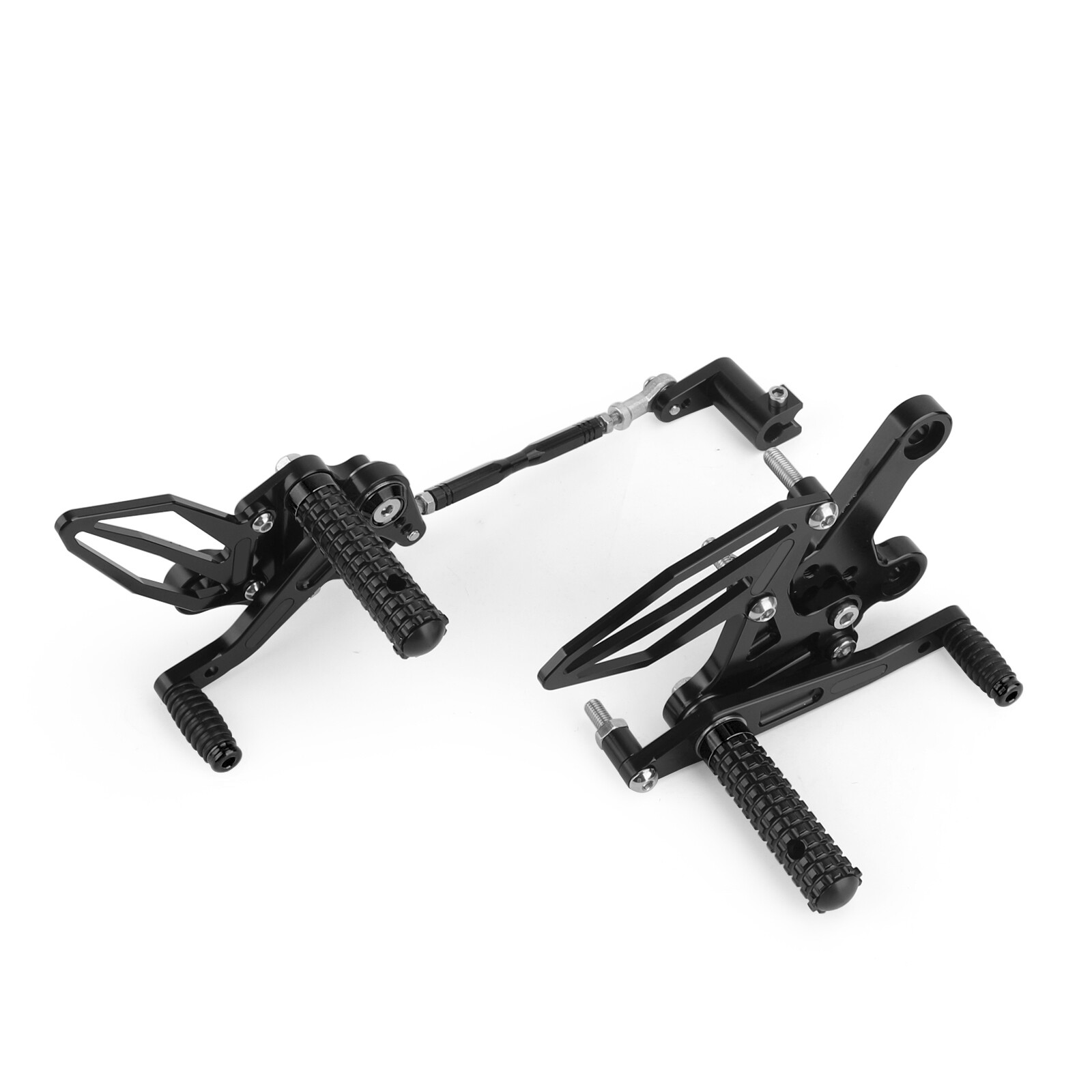 CNC Aluminum Rearsets Footpegs Black For Kawasaki Z400 / Ninja 400 2018 – 2022
