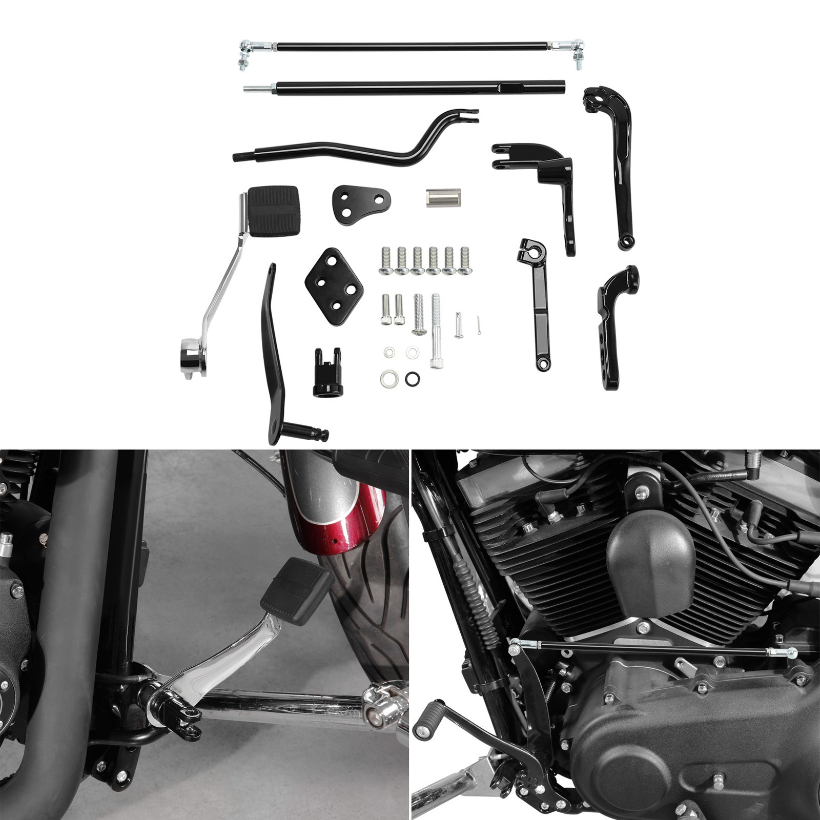 Standard Forward Control Fit For Harley Dyna Super Wide Glide Low Rider 06-17 16