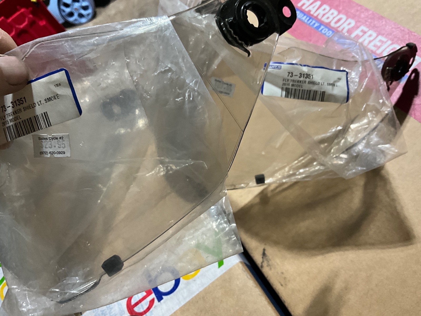 (3) NOS FLY TREKKER 2015 helmet shield visor smoke clear dark 3 for $$
