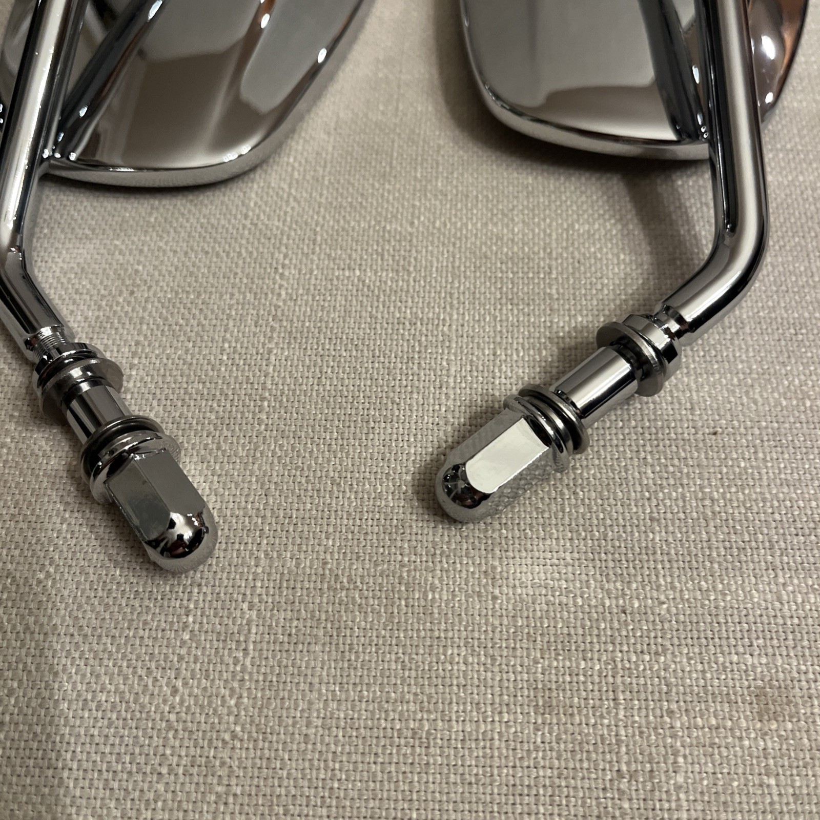 KEMIMOTO Motorcycle Mirrors M8 Rear View Side Handlebar Mirrors 360 Degree Adj.