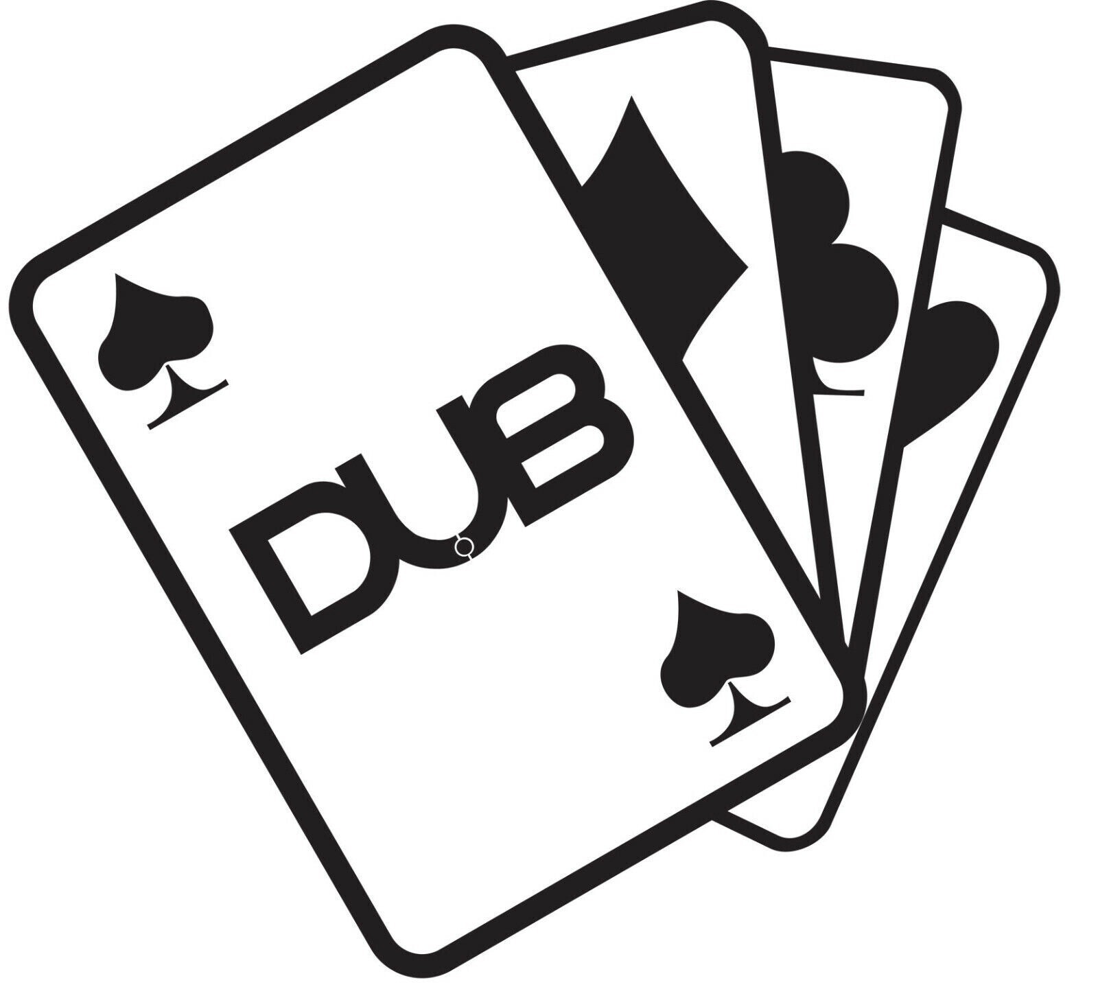 VDUB ACE Cards – Car Bike Scooter Boat Van Camper Sticker