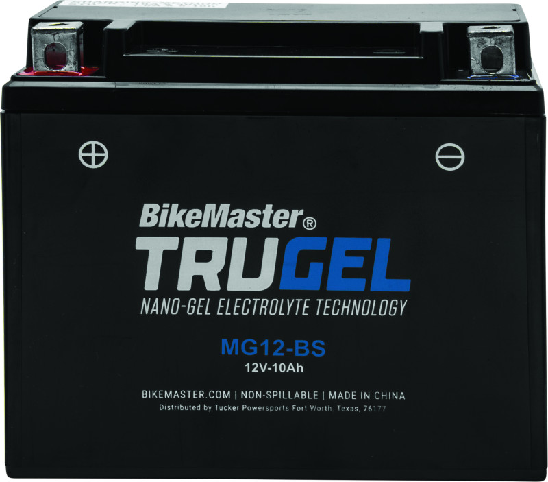 BikeMaster TruGel Battery For MG12-BS Powersports Gel Battery With 2-Year