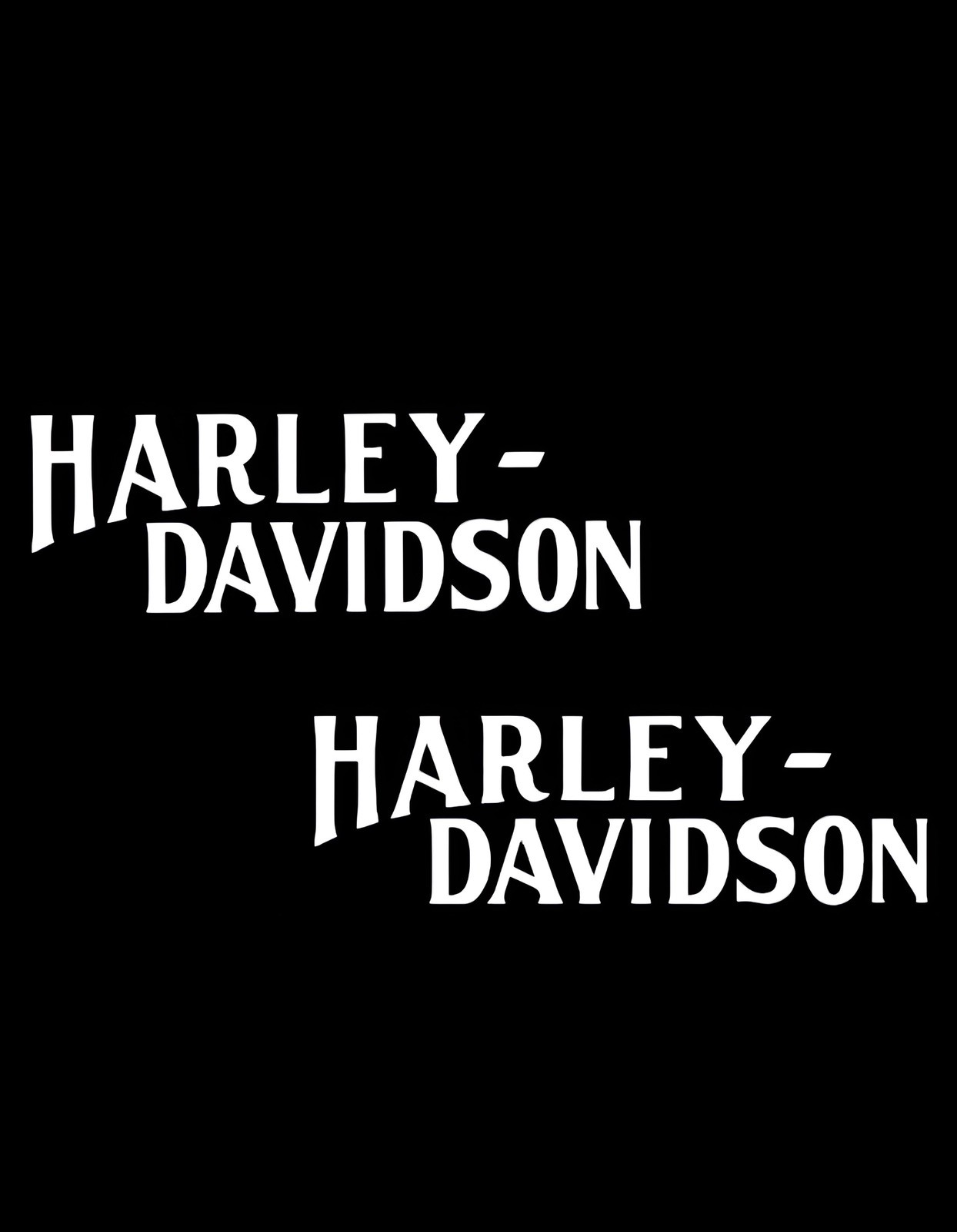 HD big letters motorcycle custom Decals #2 white 7.87″x3.14″ Vinyl Decal.