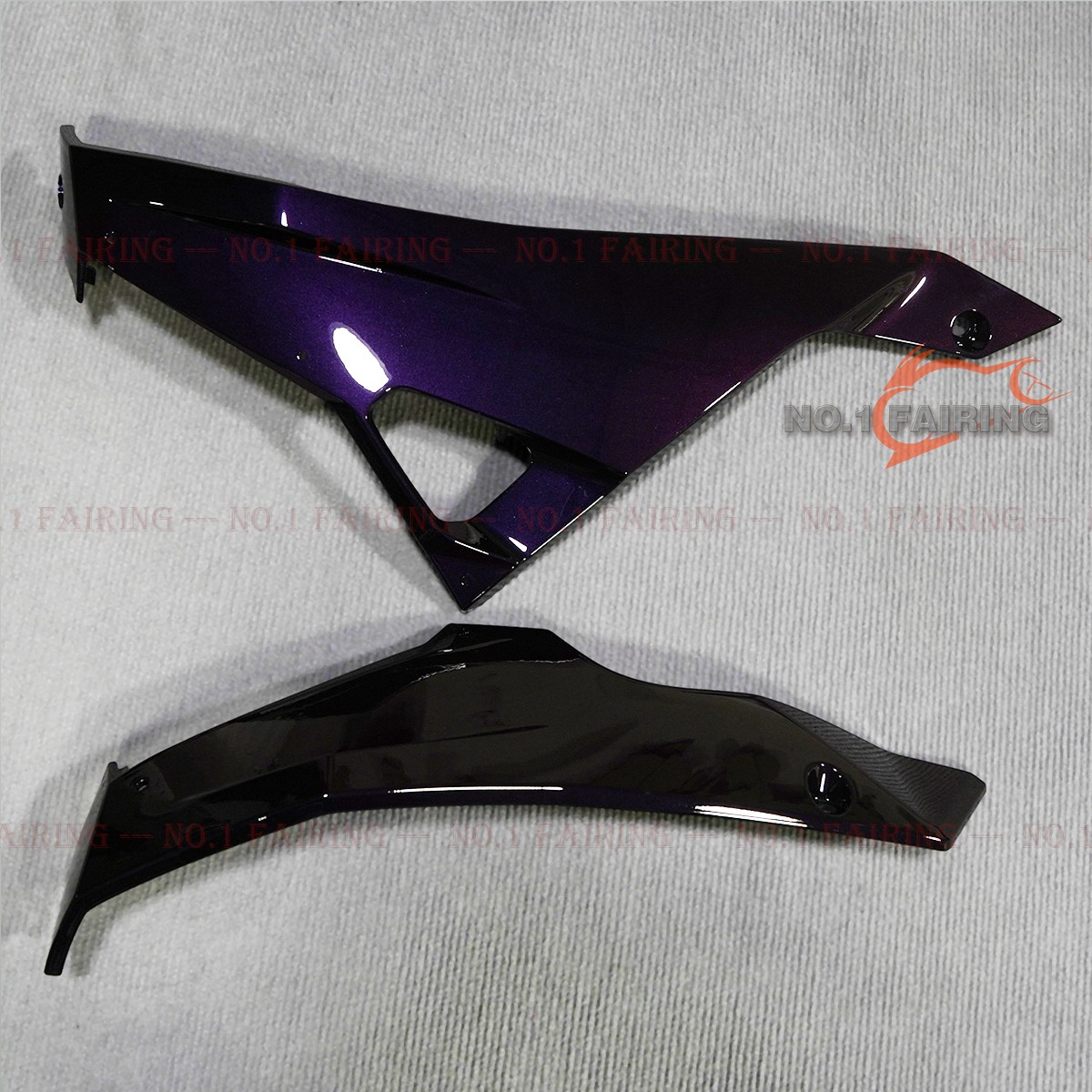 Dark Purple-Gold Chameleon Fairings Kit For Kawasaki Ninja 500 2024-2025 EX500