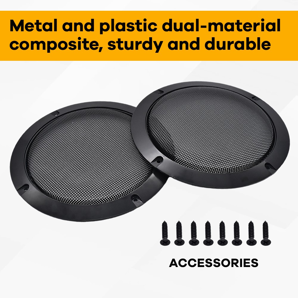 2Pcs 6.5″ For Harley-Davidson Speaker Cover Grill Woofer Speaker Metal Mesh