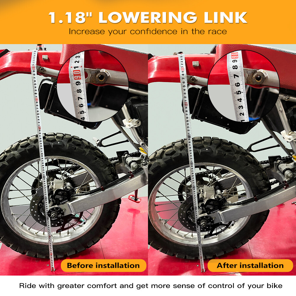 30mm Billet Rear Suspension Lowering Link Kit For Honda XR600R XR 650L 1993-2025