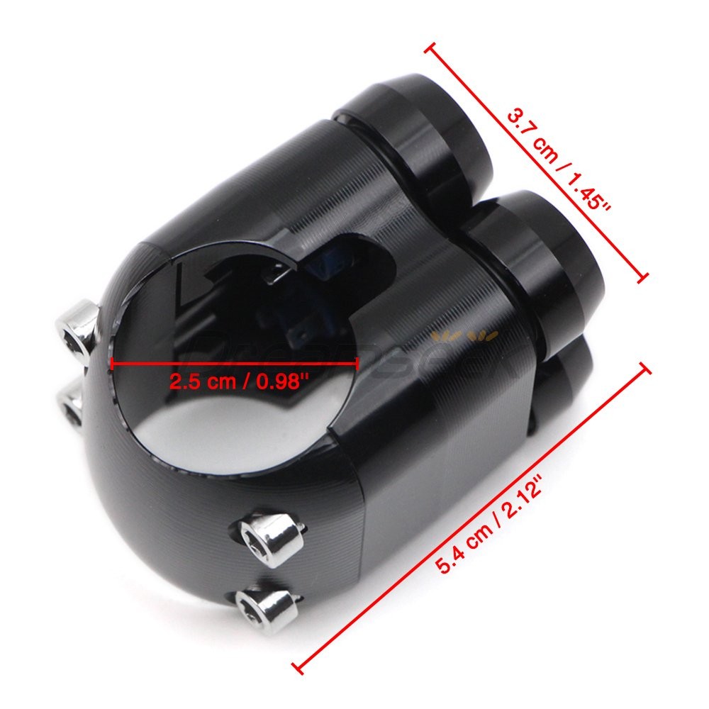 1” Handlebar Switch Control 4-Button for Bobber Chopper Motorcycle Light Button
