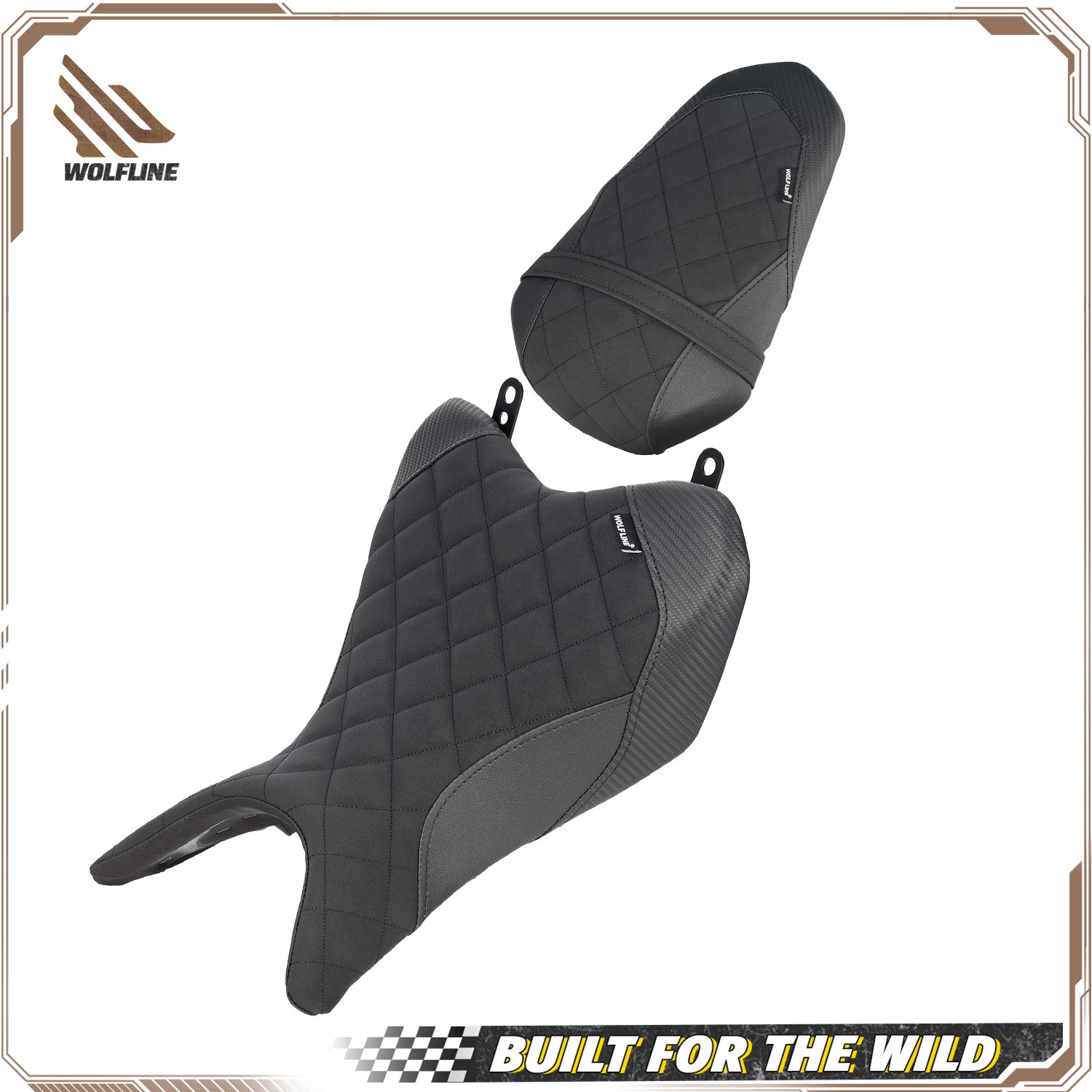 WOLFLINE Rider & Passenger Seat for Yamaha YZF-R3 2025 & MT-03 2025-2026 Durable