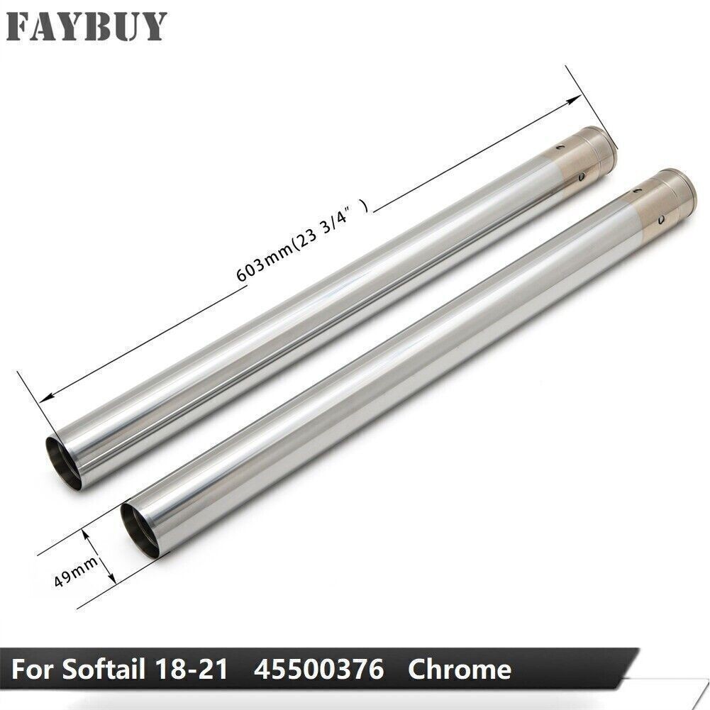 45500376 49mm 23 3/4″ Fork Tube for Harley Softail 18-23 Heritage Classic FLHC