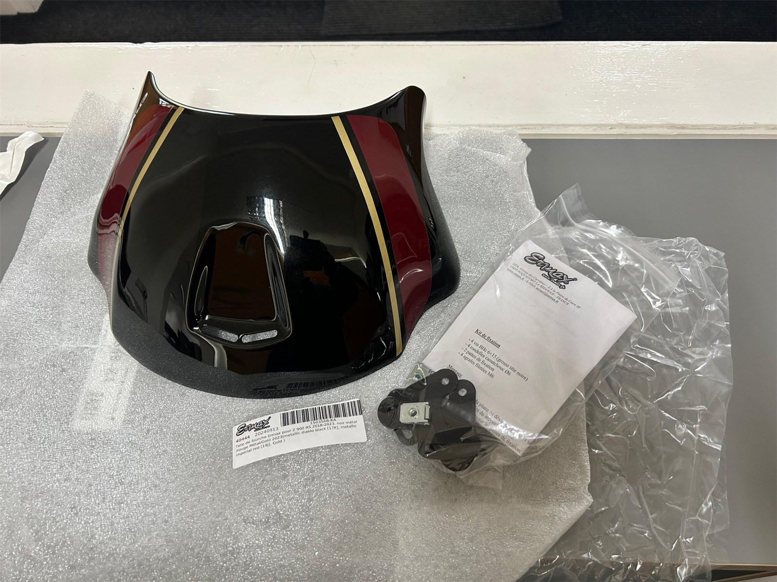 Ermax Nose Fairing Diablo Black / Imperial Red / Gold Kawasaki Z 900 RS 2023