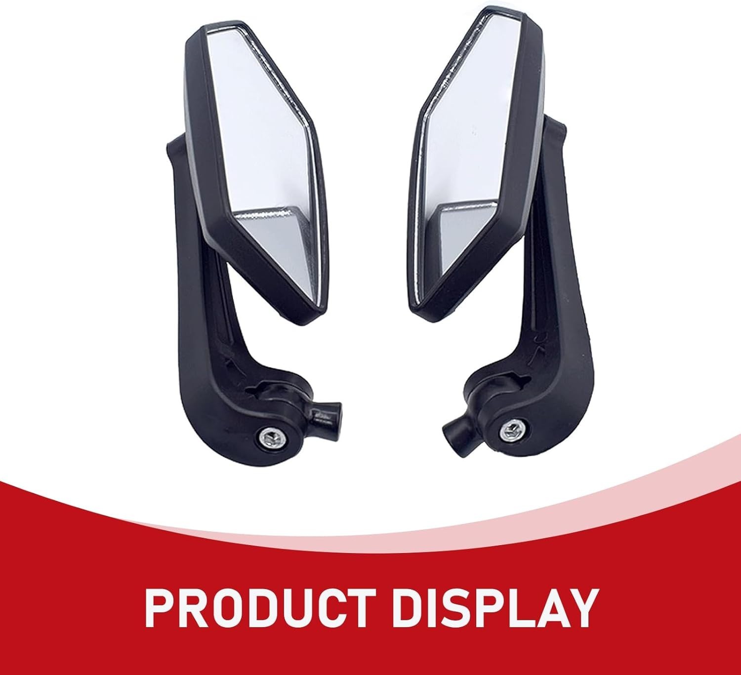 High-Definition Convex Motorcycle Rear View Mirrors – 360 Adjustability Included