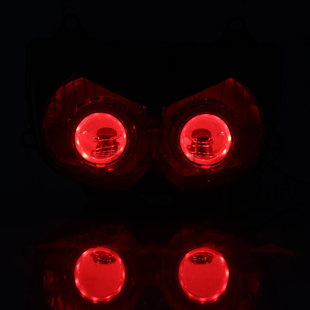 Headlight Lamp Assembly Angel Devil Eye For Kawasaki Z1000 2003 2004 2005 2006