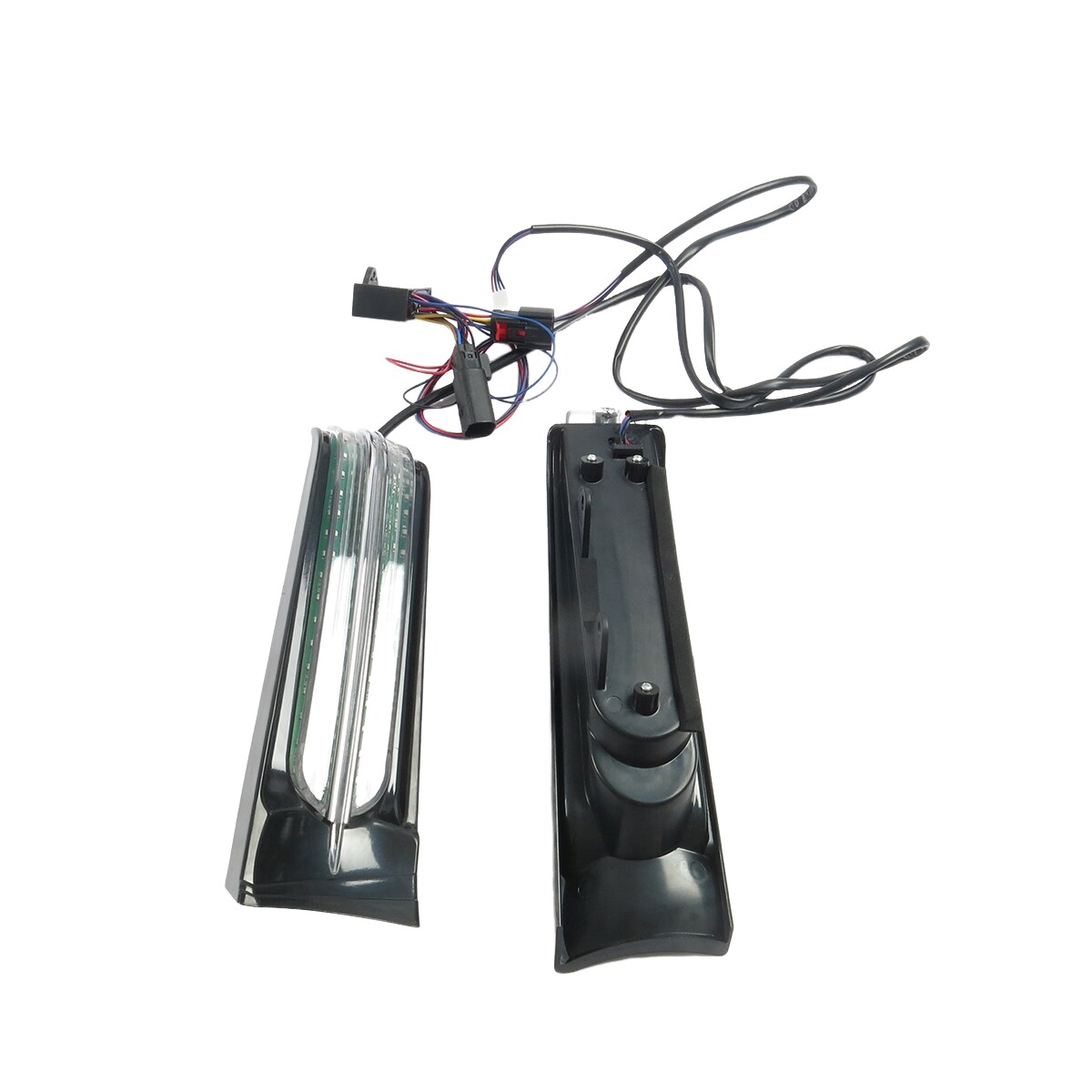 For 2014-2024 Harley Touring Ciro Rear Saddlebag Red LED Filler Panel Lights