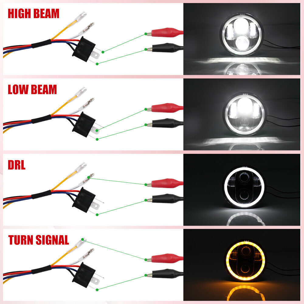5 3/4 5.75″ LED Headlight Projector For Harley-Davidson Dyna Wide Glide FXDWG