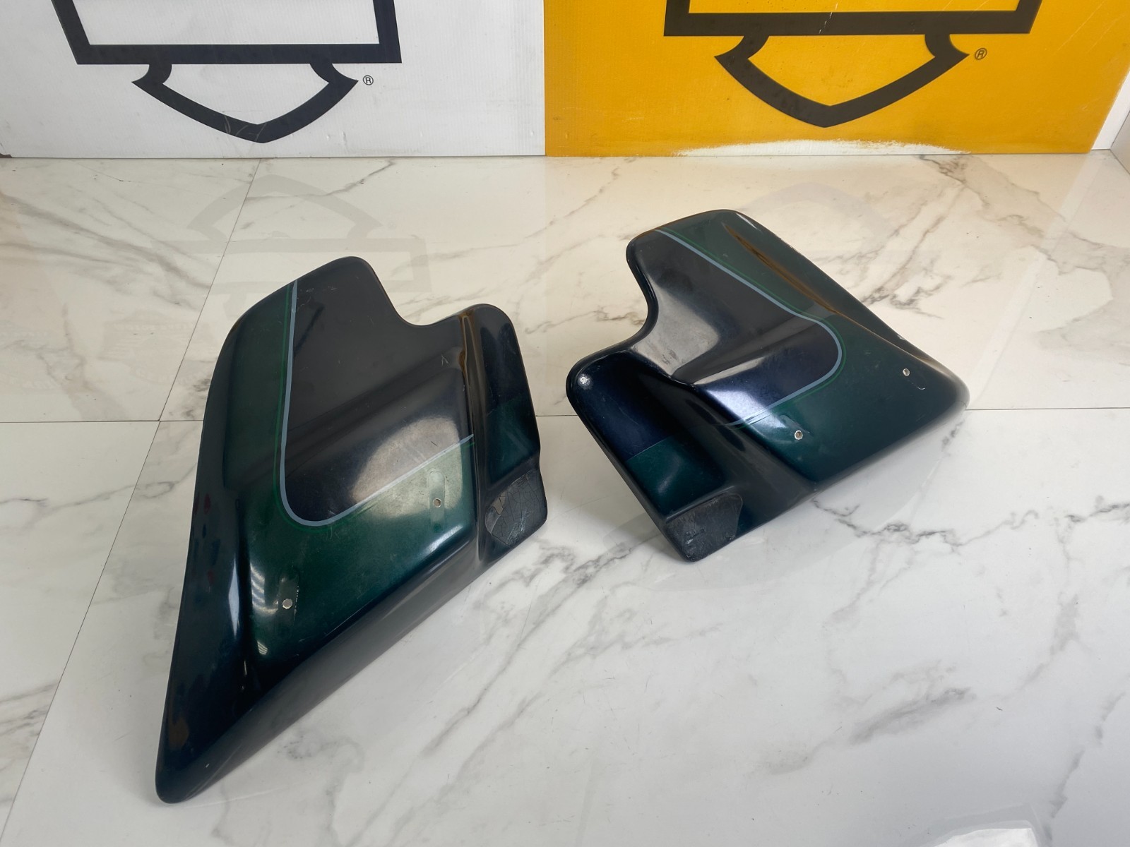 Vintage Fiberglass 97-08 OEM Harley Touring Ultra Classic Side Covers Fairings