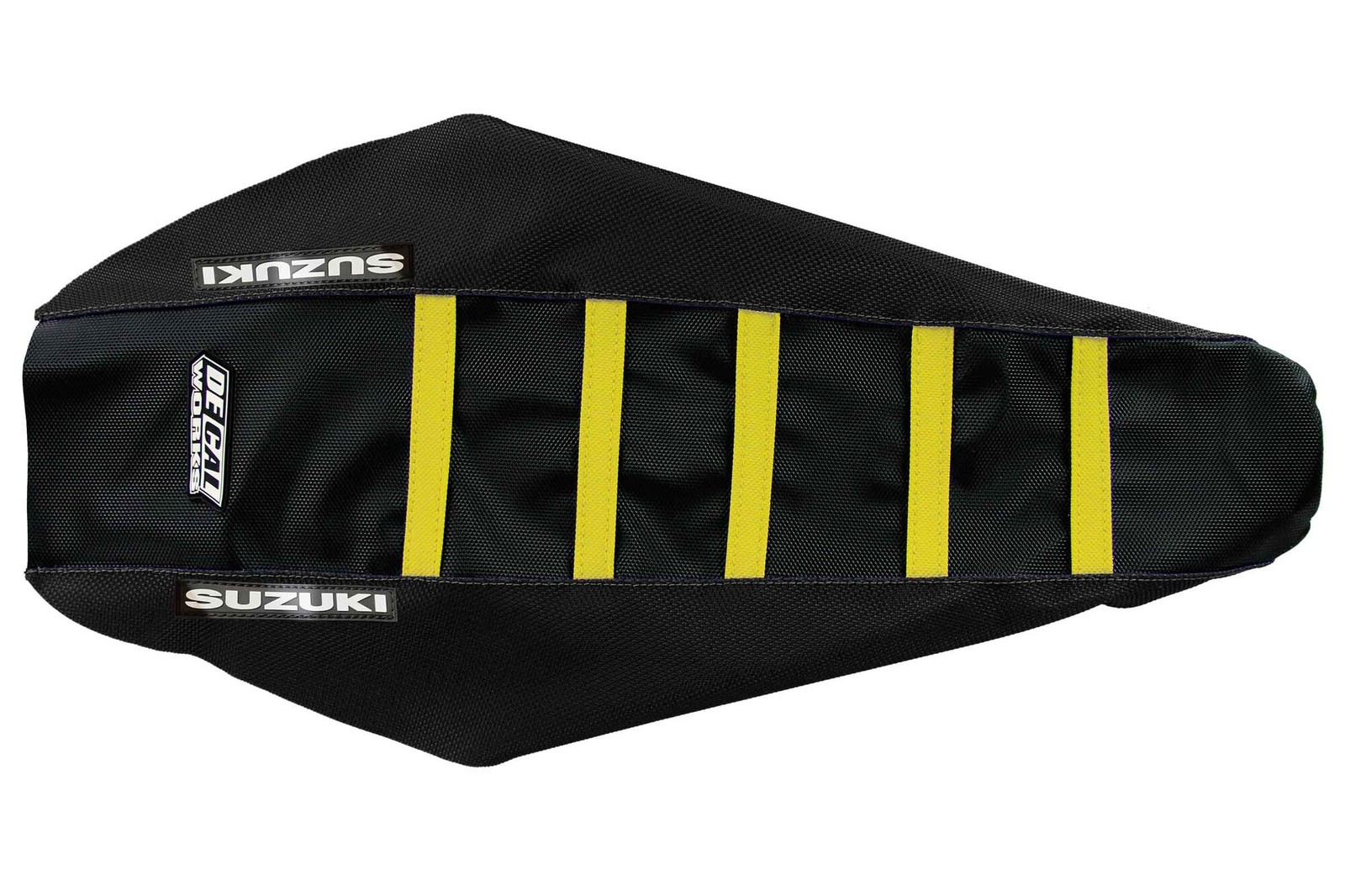 Black, Yellow Gripper Seat Cover for Suzuki: RMZ250 (2010-2018)