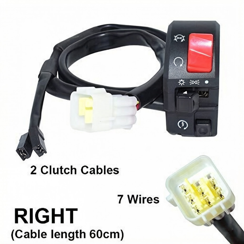 7/8″ Motorcycle Handlebar Horn Button Turn Signal Fog Light Controller Switch