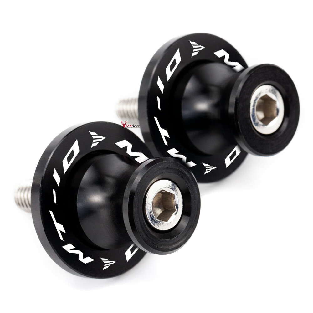 Motorcycle Swingarm Spools Sliders Stand Screws M6 1 Pair For YAMAHA MT-10 MT10